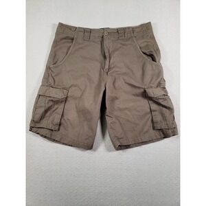 Stillwater Supply Shorts Mens 36 Cargo Brown Pockets Mid Rise Cotton Blend